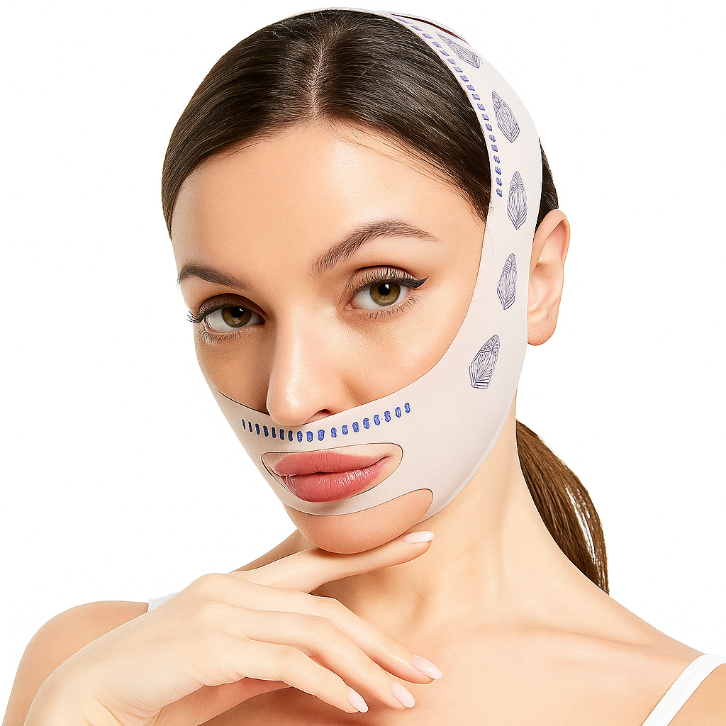 Máscara V-Face Slim – Afina o Rosto, Suaviza Linhas e Reduz a Papada